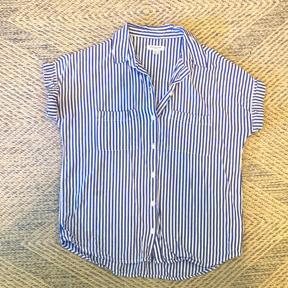 BeachLunchLounge Striped Short Sleeve, Women’s Size M